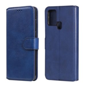 For Samsung Galaxy M31 Classic Calf Texture PU + TPU Horizontal Flip Leather Case, with Holder & Card Slots & Wallet(Blue) (OEM)