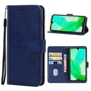 Leather Phone Case For Sharp Aquos R2(Blue) (OEM)