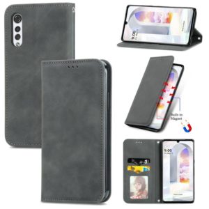For LG Velvet 2 Pro Retro Skin Feel Business Magnetic Horizontal Flip Leather Case with Holder & Card Slots & Wallet & Photo Frame(Gray) (OEM)
