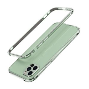 For iPhone 12 mini Aurora Series Lens Protector + Metal Frame Protective Case (Green) (OEM)