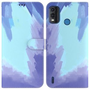For Nokia G11 Plus Watercolor Pattern Horizontal Flip Leather Phone Case(Winter Snow) (OEM)
