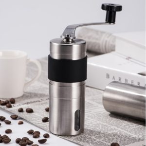 Portable Conical Burr Mill Manual Stainless Steel Hand Crank Coffee Bean Grinder, Capacity: 30g (OEM)
