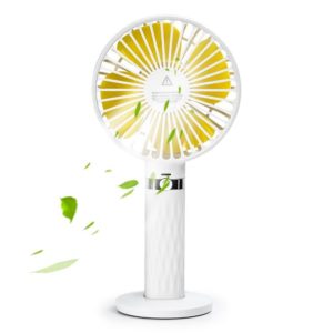 S8 Portable Mute Handheld Desktop Electric Fan, with 3 Speed Control (White) (OEM)