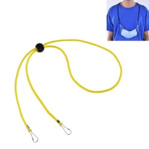 10pcs Mask Anti-lost Adjustable Lanyard and Ear Hook(Yellow) (OEM)