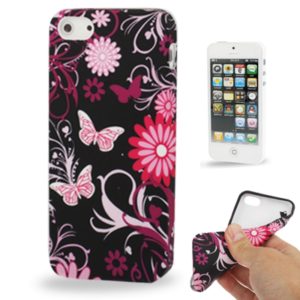 Fashionable Flowers Pattern TPU Case for iPhone 5 & 5s & SE & SE (OEM)