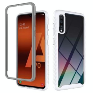 For Samsung Galaxy A70 Starry Sky Solid Color Series Shockproof PC + TPU Protective Case(White) (OEM)
