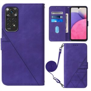 For Infinix Note 11 Crossbody 3D Embossed Flip Leather Phone Case(Purple) (OEM)