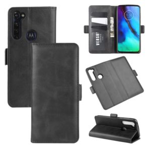 For Motorola Moto G Stylus Dual-side Magnetic Buckle Horizontal Flip Leather Case with Holder & Card Slots & Wallet(Black) (OEM)