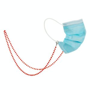Glossy Crystal Beads Handmade Mask Anti-Lost Hanging Lanyard Chain Glasses Chain(Orange) (OEM)