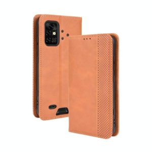 For UMIDIGI Bison Pro Magnetic Buckle Retro Pattern Horizontal Flip Leather Case with Holder & Card Slot & Wallet(Brown) (OEM)