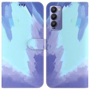 For Tecno Camon 18 / 18P Watercolor Pattern Horizontal Flip Leather Phone Case(Winter Snow) (OEM)