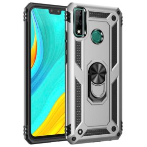 For Huawei Y8s Shockproof TPU + PC Protective Case with 360 Degree Rotating Holder(Silver) (OEM)