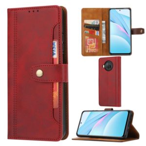 For Xiaomi Mi 10T Lite Calf Texture Double Fold Clasp Horizontal Flip Leather Case with Photo Frame & Holder & Card Slots & Wallet(Red) (OEM)
