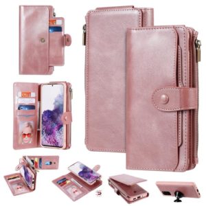 For Galaxy S20 Plus Multifunctional Retro Detachable Magnetic Horizontal Flip Leather Case with Card Slots & Holder & Wallet & Photo Frame(Pink) (OEM)