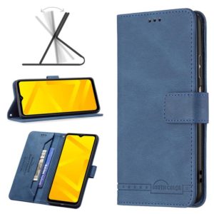 For ZTE Blade A71 Magnetic Clasp RFID Blocking Anti-Theft Leather Case(Blue) (OEM)