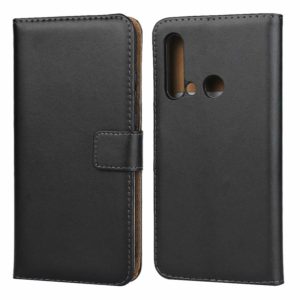 Horizontal Flip Leather Case for Huawei P20 Lite 2019 with Magnetic Clasp and Bracket and Card Slot and Wallet(Black) (OEM)