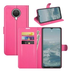 For Nokia G10/G20 Litchi Texture Horizontal Flip Protective Case with Holder & Card Slots & Wallet(Rose red) (OEM)