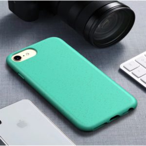 For iPhone7 & 8 Starry Series Shockproof Straw Material + TPU Protective Case(Green) (OEM)
