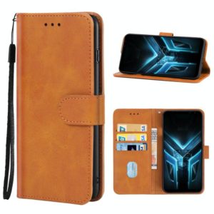 Leather Phone Case For Asus ROG Phone 3 ZS661KL(Brown) (OEM)