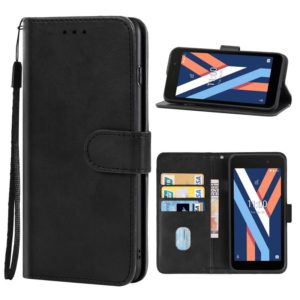 Leather Phone Case For Wiko Y52(Black) (OEM)