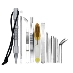 Umbrella Rope Needle Marlin Spike Bracelet DIY Weaving Tool, Specification: 14 PCS / Set Silver (OEM)