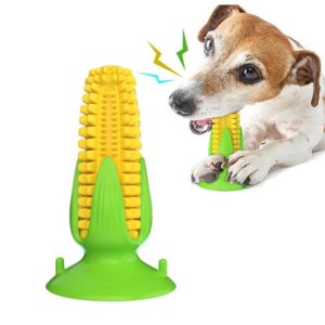 Pet Supplies Suction Cup Corn Sounding Dog Toy Molar Stick Chewing Dog Toothbrush(Classic Corn Three Generations) (OEM)