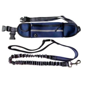 Pet Run Traction Rope Portable Waist Bag(Navy) (OEM)