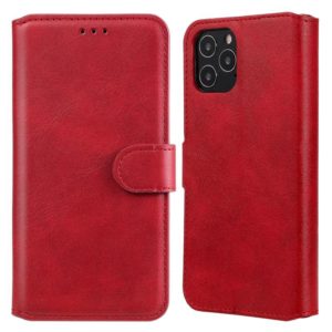 For iPhone 12 / 12 Pro Classic Calf Texture PU + TPU Horizontal Flip Leather Case, with Holder & Card Slots & Wallet(Red) (OEM)