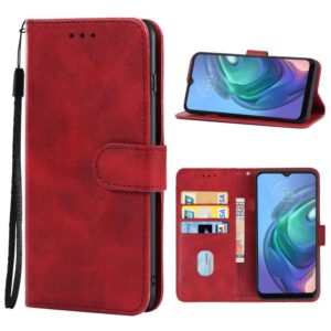 For Motorola Moto G10 Leather Phone Case(Red) (OEM)