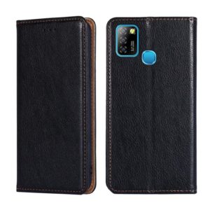 For Infinix Hot 10 Lite / Smart 5 X657 Gloss Oil Solid Color Magnetic Leather Phone Case(Black) (OEM)