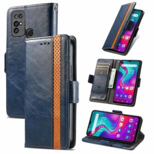 For Doogee X96 Pro CaseNeo Business Splicing Dual Magnetic Buckle Horizontal Flip PU Leather Case with Holder & Card Slots & Wallet(Blue) (OEM)