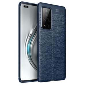 For Huawei Honor V40 Litchi Texture TPU Shockproof Case(Blue) (OEM)