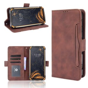 For Doogee S88 Plus / S88 Pro Skin Feel Calf Pattern Horizontal Flip Leather Case with Holder & Card Slots & Photo Frame(Brown) (OEM)