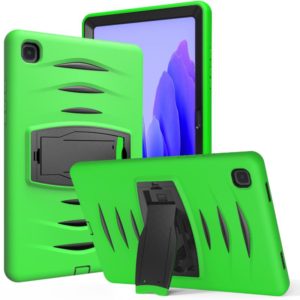 For Samsung Galaxy Tab A7 (2020) T500/T505 Wave Texture Series PC + Silicone Protective Case with Holder(Green) (OEM)