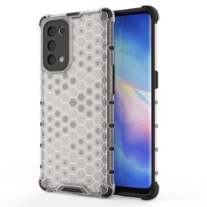 For Oppo Reno5 Pro 5G Shockproof Honeycomb PC + TPU Case(White) (OEM)