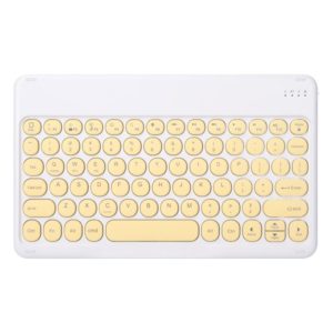 X3 Universal Candy Color Round Keys Bluetooth Keyboard(Lemon Yellow) (OEM)