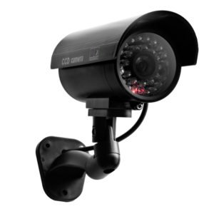 IP66 Waterproof Dummy CCTV Camera With Flashing LED For Realistic Looking for Security Alarm(black) (OEM)
