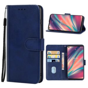 Leather Phone Case For Wiko View 5(Blue) (OEM)