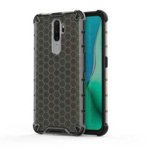 For Oppo A9 (2020) Shockproof Honeycomb PC + TPU Case(Grey) (OEM)