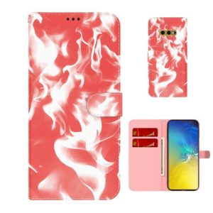 For Samsung Galaxy S10e Cloud Fog Pattern Horizontal Flip Leather Case with Holder & Card Slot & Wallet(Red) (OEM)