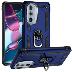 For Motorola Edge 30 Pro Shockproof TPU + PC Phone Case(Blue) (OEM)