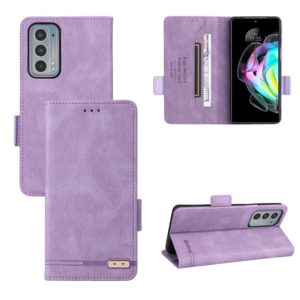 For Motorola Edge 20 Magnetic Clasp Leather Phone Case(Purple) (OEM)