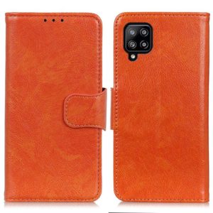 For Samsung Galaxy A22 4G EU Version Nappa Texture Horizontal Flip Leather Case with Holder & Card Slots & Wallet(Orange) (OEM)