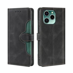 For Honor 60 SE Skin Feel Straw Hat Magnetic Buckle Leather Phone Case(Black) (OEM)
