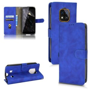 For Oukitel WP18 Skin Feel Magnetic Flip Leather Phone Case(Blue) (OEM)