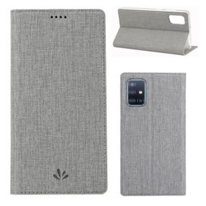 For Samsung Galaxy A71 5G ViLi DMX-54 Shockproof TPU + PU Leather Magnetic Attraction Horizontal Flip Protective Case with Card Slots & Holder(Grey) (ViLi) (OEM)