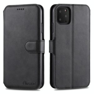 For iPhone 11 Pro AZNS Calf Texture Magnetic Horizontal Flip PU Leather Case with Holder & Card Slots & Photo Frame(Black) (AZNS) (OEM)