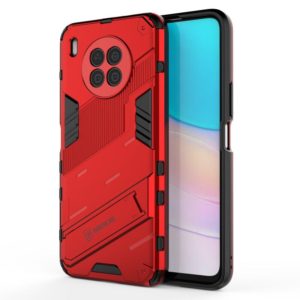 For Huawei nova 8i Foreign Version Punk Armor 2 in 1 PC + TPU Shockproof Case with Invisible Holder(Red) (OEM)