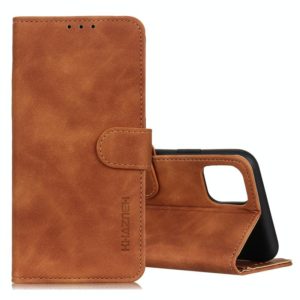 For Galaxy Note10 Lite / A81 KHAZNEH Retro Texture PU + TPU Horizontal Flip Leather Case with Holder & Card Slots & Wallet(Brown) (OEM)