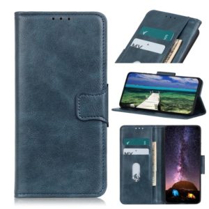 For Motorola Moto G22 Mirren Crazy Horse Texture Leather Phone Case(Blue) (OEM)
